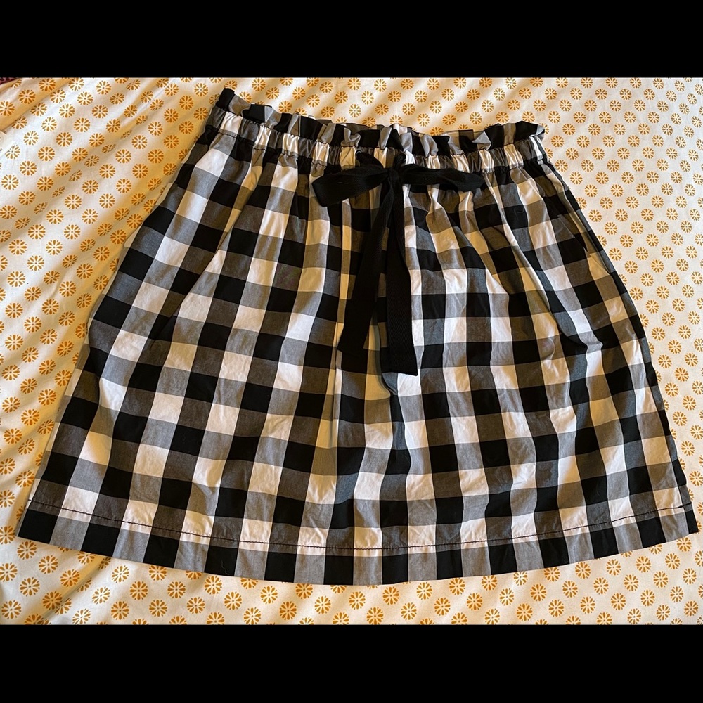 Kate spade broome street plaid skirt size large